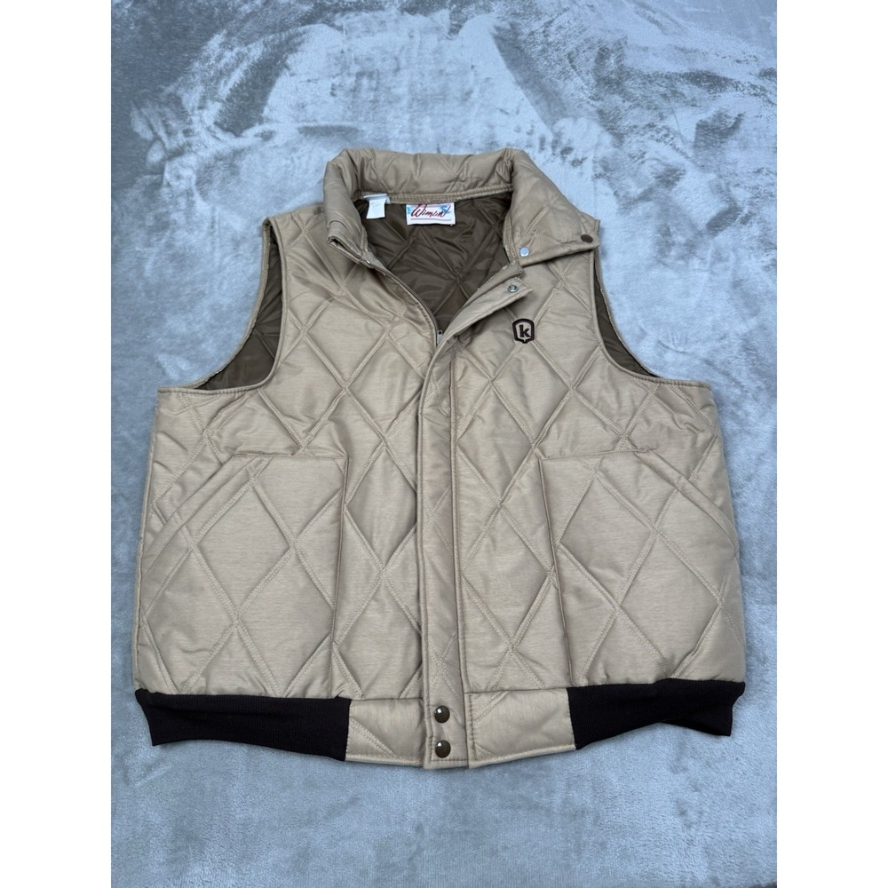Vintage Wiman Heavy Nylon Vest Mens XL Insulated Quilted Puffer Western USA 80s